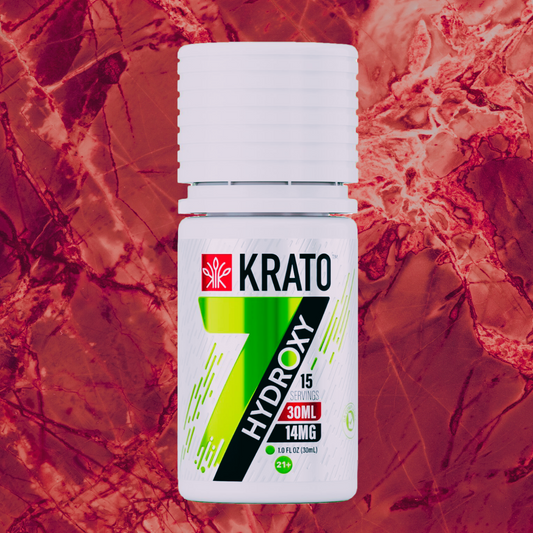KRATO 7-Hydroxy Refined Alkaloid Kratom Extract Shot 30ml - x12 bottles at $15.99 each